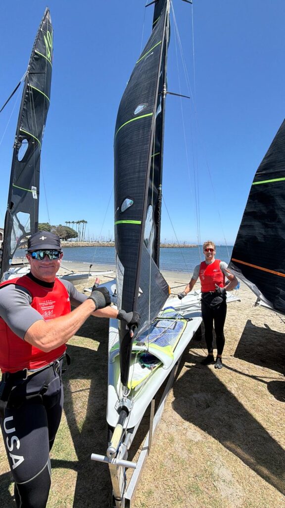 Nevin Snow and Ian MacDiarmid 49er